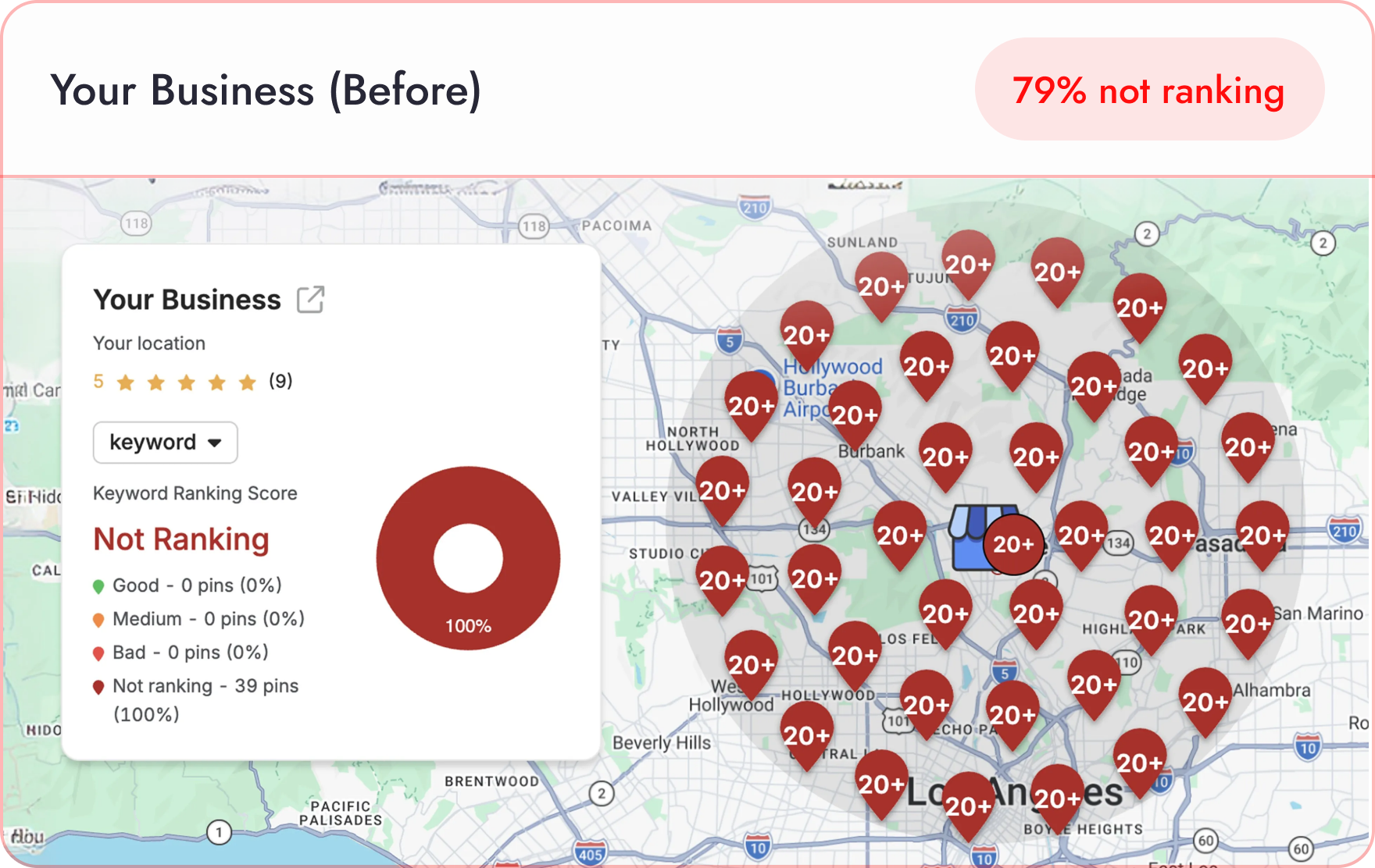 SEO Hero Map Before