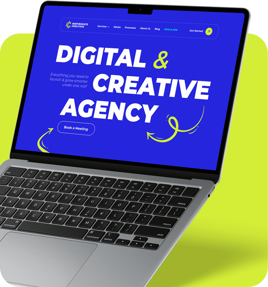 Custom business website mockup on MacBook — designed to convert visitors into clients