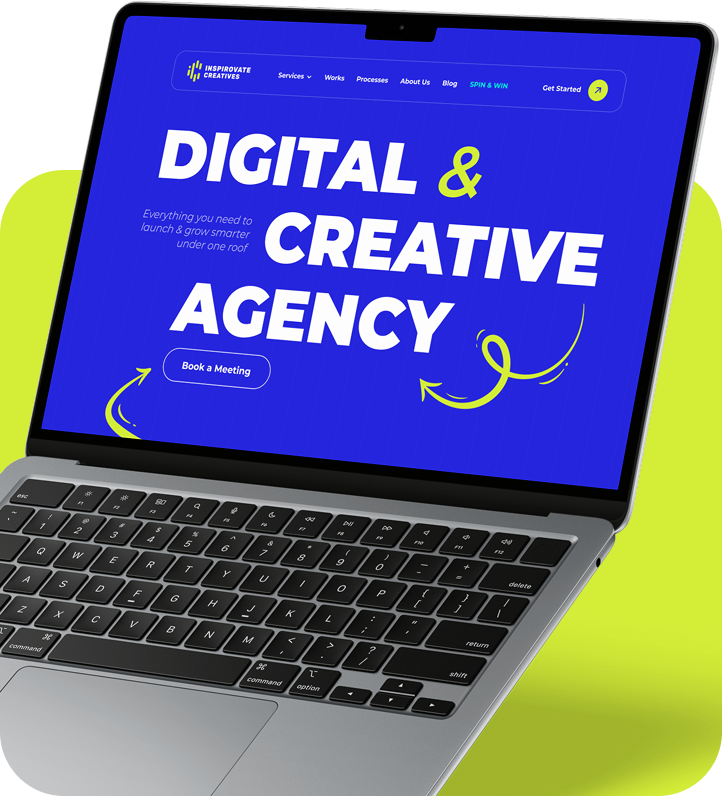 Custom business website mockup on MacBook — designed to convert visitors into clients