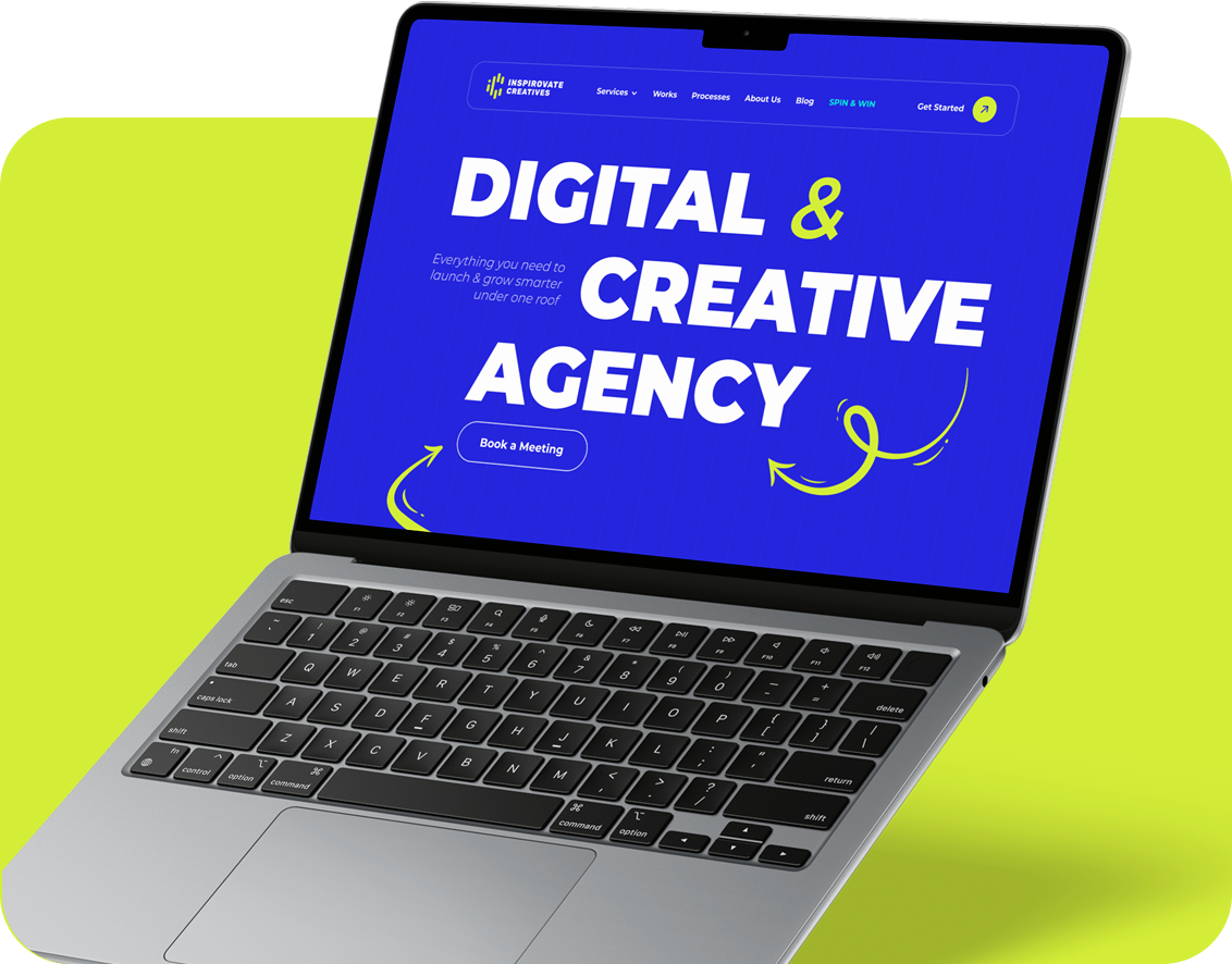 Custom business website mockup on MacBook — designed to convert visitors into clients