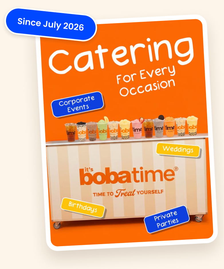It's Boba Time Catering for every occasion Instagram post