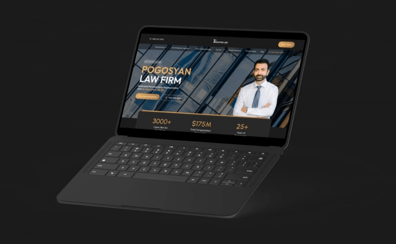 Pogosyan Law Firm case study preview