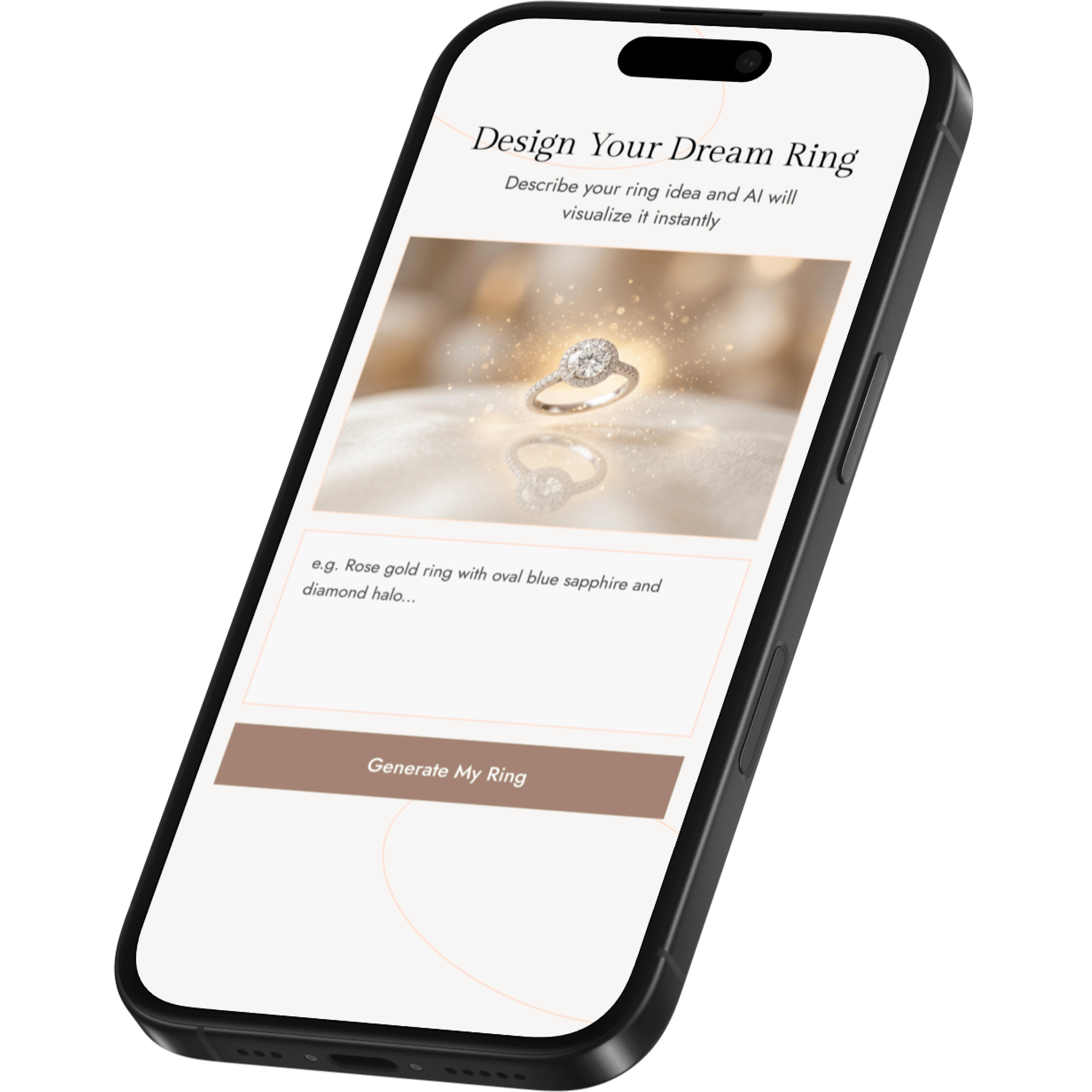 AI Ring Designer interface preview