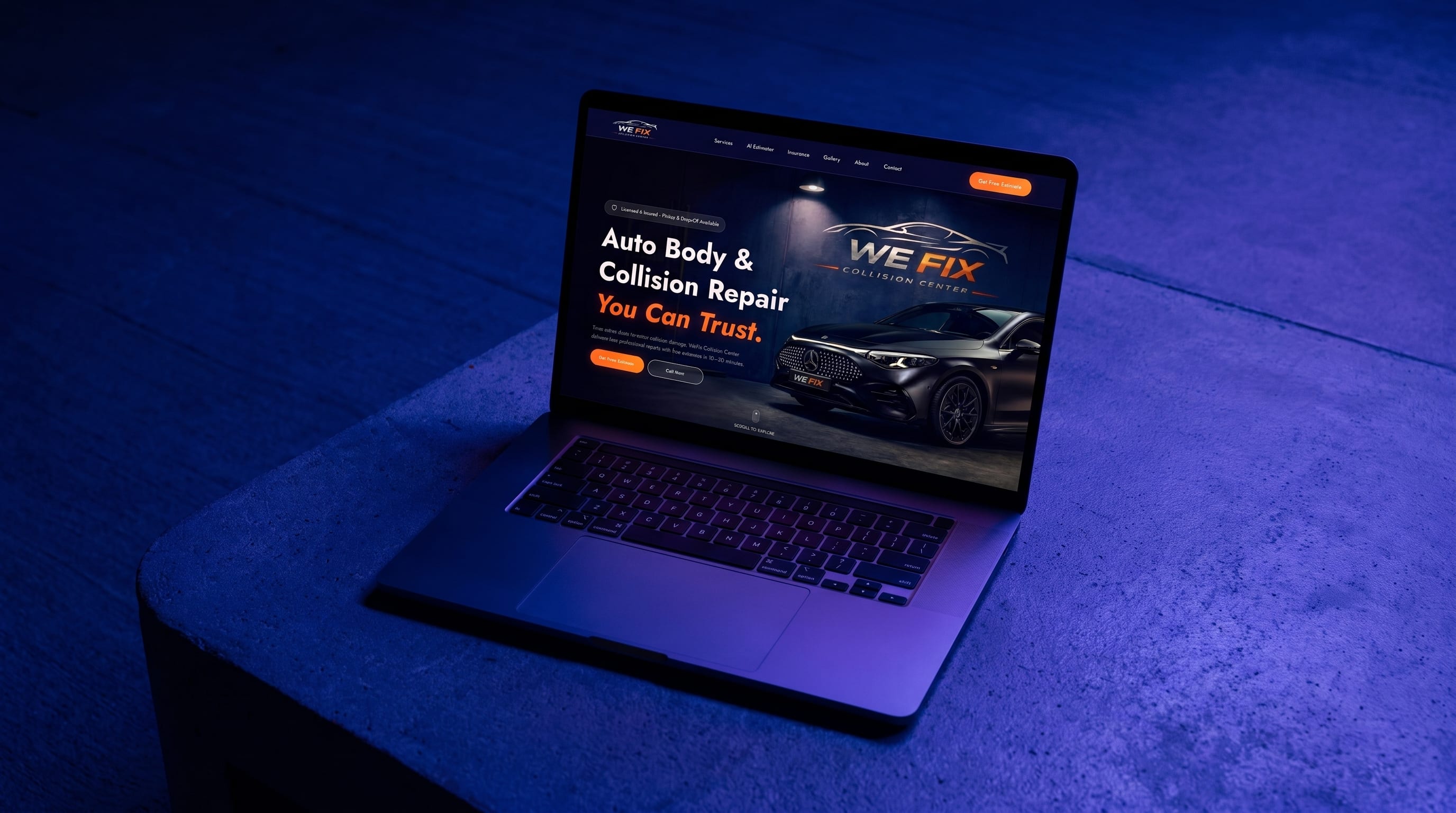 WeFix Collision Center case study preview
